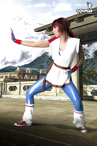 Mea Lee in Yuri Sakazaki from The King of Fighters from Cosplay Erotica
