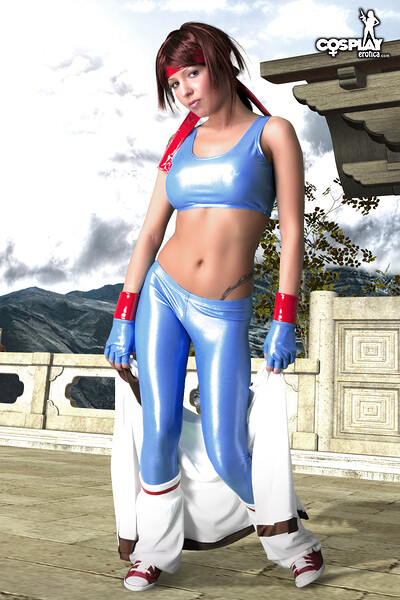 Mea Lee in Yuri Sakazaki from The King of Fighters from Cosplay Erotica