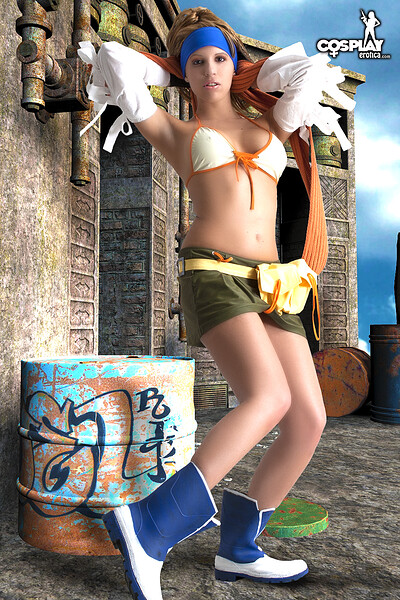 Analia in Rikku from Final Fantasy from Cosplay Erotica