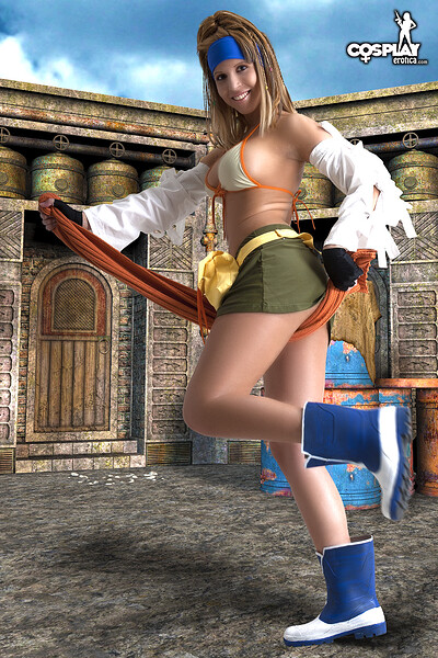 Analia in Rikku from Final Fantasy from Cosplay Erotica