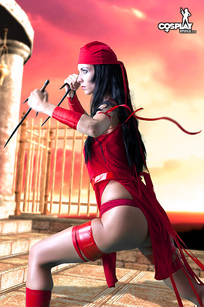 Lana in Electra from Daredevil from Cosplay Erotica