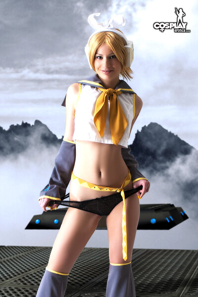 Marylin in Rin Kagamine from Vocaloid from Cosplay Erotica
