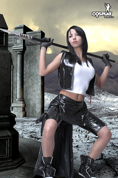 Mea Lee in Tifa from Final Fantasy from Cosplay Erotica