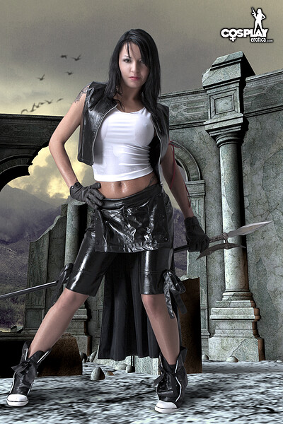 Mea Lee in Tifa from Final Fantasy from Cosplay Erotica