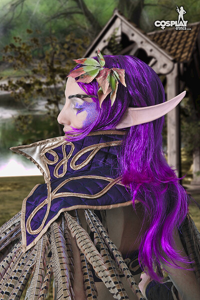 Angela in Night elf from Warcraft from Cosplay Erotica