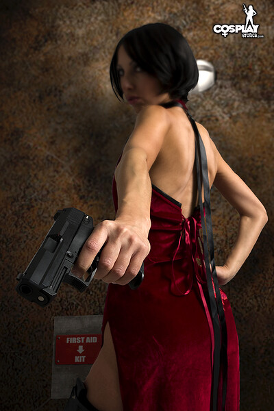 Angela in Ada Wong from Resident Evil from Cosplay Erotica