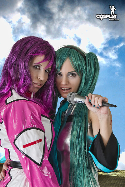 Analia and Nayma in Destiny, Miku from Vocaloid from Cosplay Erotica
