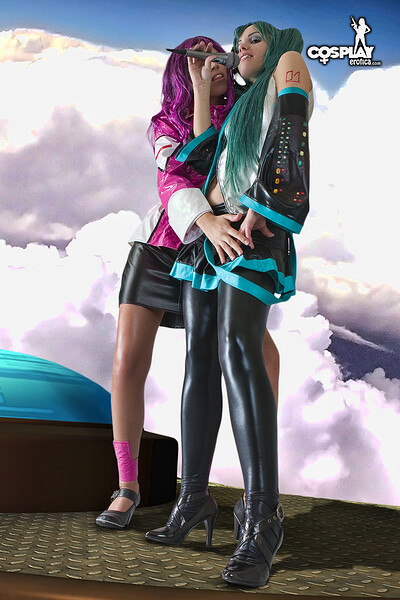 Analia and Nayma in Destiny, Miku from Vocaloid from Cosplay Erotica