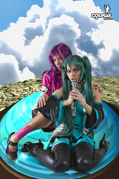 Analia and Nayma in Destiny, Miku from Vocaloid from Cosplay Erotica