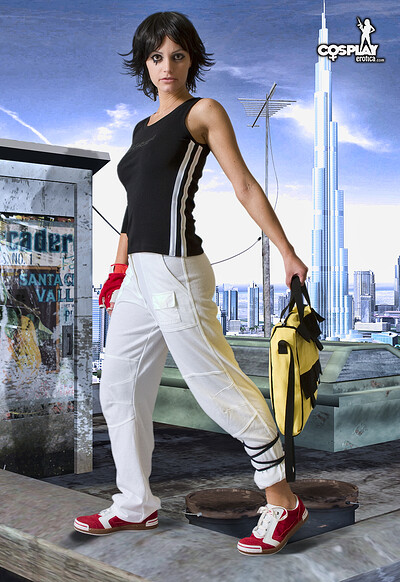 Nayma in Faith Connors, Mirror's Edge from Cosplay Erotica