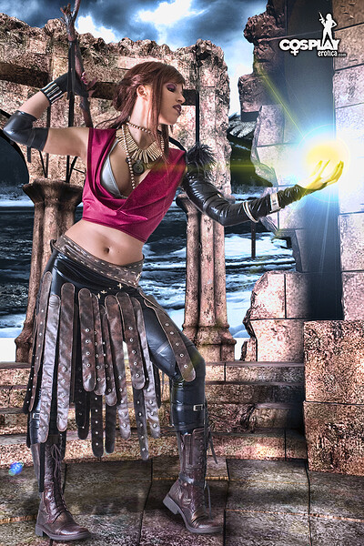Analia in Morrigan from Dragon Age from Cosplay Erotica