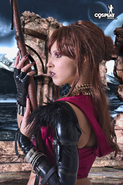 Analia in Morrigan from Dragon Age from Cosplay Erotica
