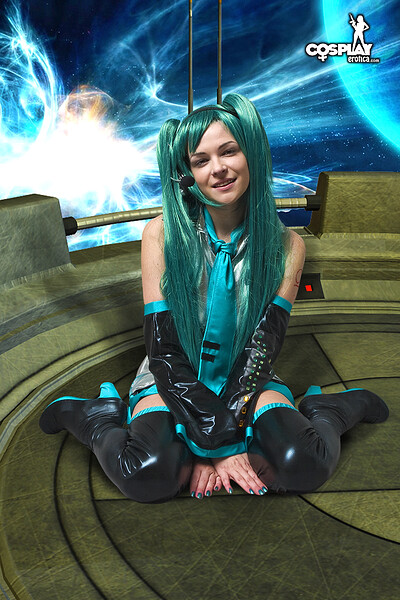 Cirmy in Hatsune Miku from Vocaloid from Cosplay Erotica