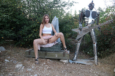 Valentina K in Abandoned City Princess from Nude In Russia