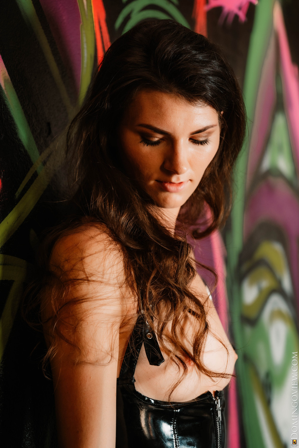 Sascha in Domingo View set Fitmodel Sascha Masturbates At Graffiti Wall Photos-2250638