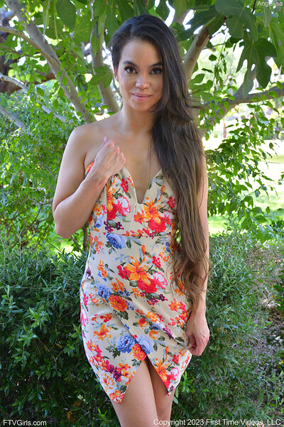 Angelina in Floral Dress & Heels from Ftv Girls