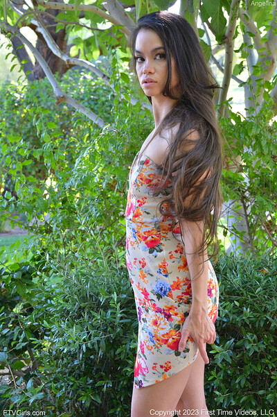 Angelina in Floral Dress & Heels from Ftv Girls