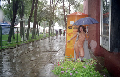 Bagira in Local Park Girl from Nude In Russia
