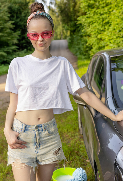 Shea in Car Wash Cutie from Metart