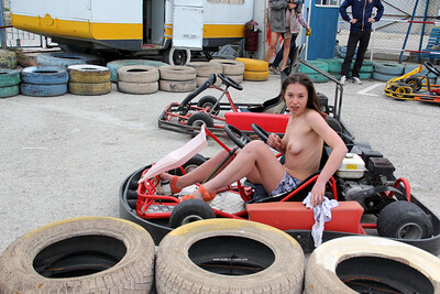 Alisa in Nude In Russia set Birthday Suit Carting