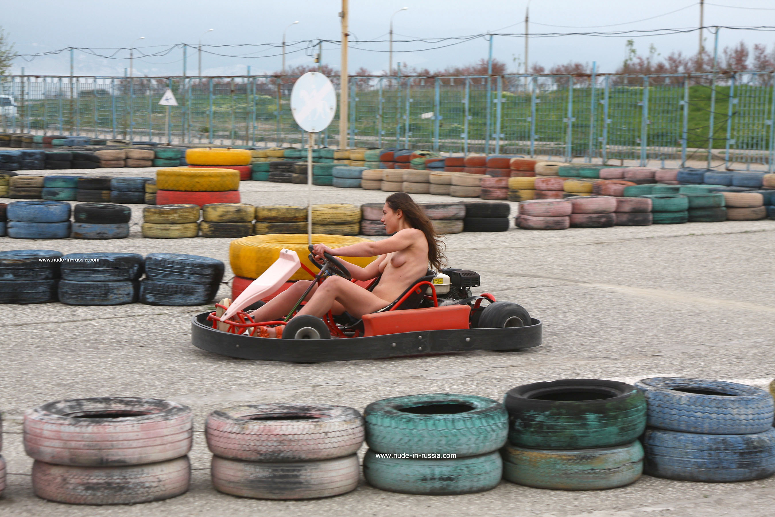 Alisa in Nude In Russia set Birthday Suit Carting