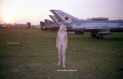 Elsa in Airstrip Nudity from Nude In Russia