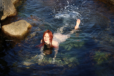 Angelina A in Mermaid In Shallows from Nude In Russia