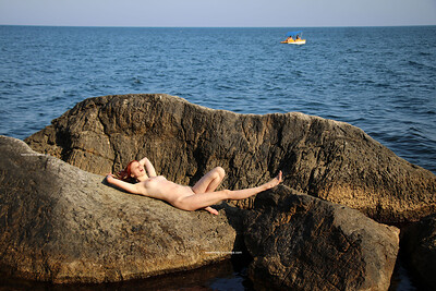Angelina A in Mermaid In Shallows from Nude In Russia