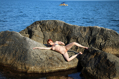 Angelina A in Mermaid In Shallows from Nude In Russia