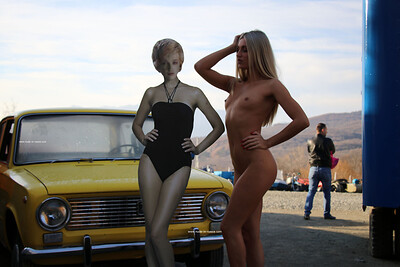 Bella in Truck Stop from Nude In Russia