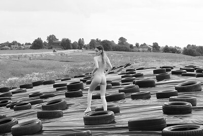 Anna in Junkyard Babe from Nude In Russia