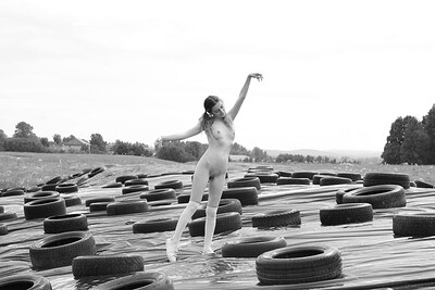 Anna in Junkyard Babe from Nude In Russia