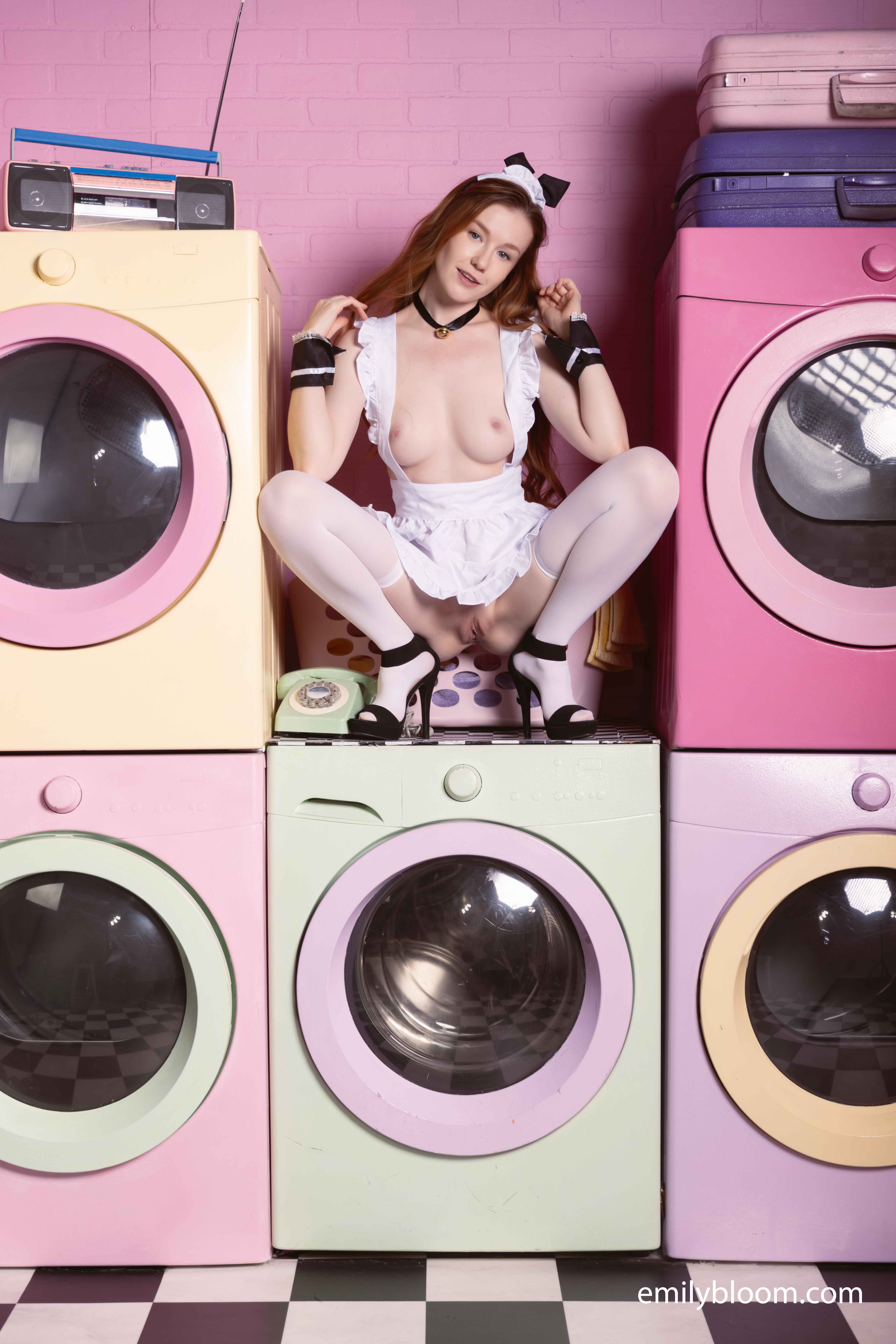 Emily Bloom in Emily Bloom set Laundromat