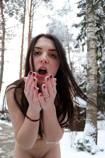 Alena M in Snow Games from Nude In Russia
