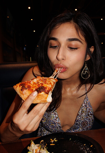 Reina Rae in Girls and Pizza from Zishy