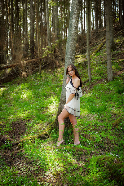 Gabby Bella in Naked in The Forest from Domingo View