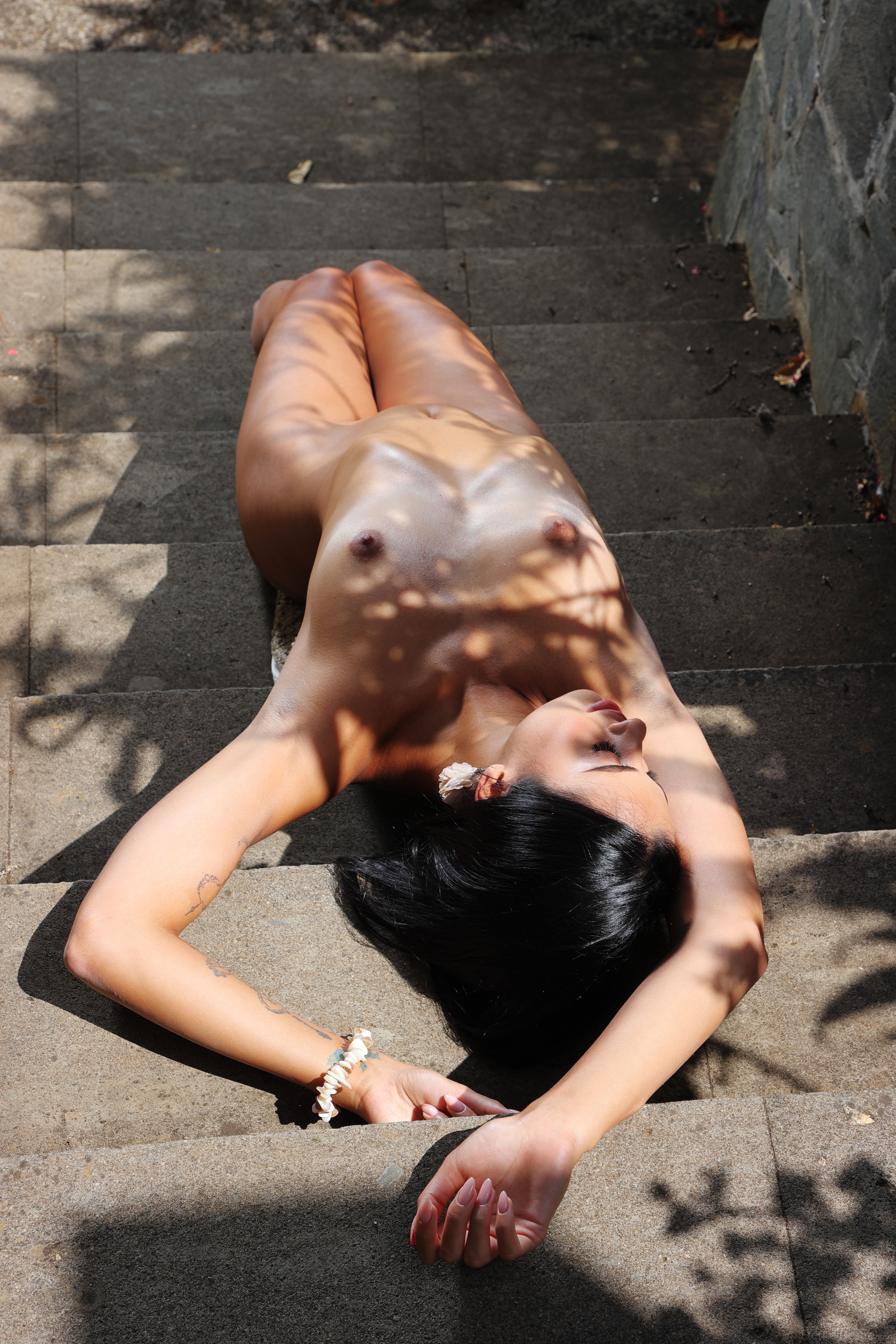 Victoria Mur in Eternal Desire set Stone steps