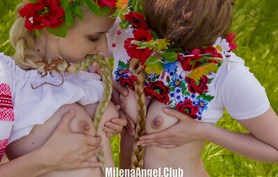 Nika and Krystal in Ukrainian Style from Milena Angel