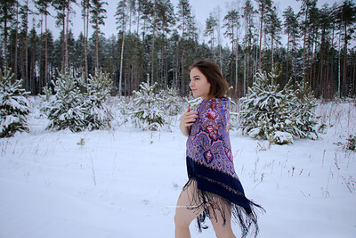 Irma in Snow Beauty from Nude In Russia