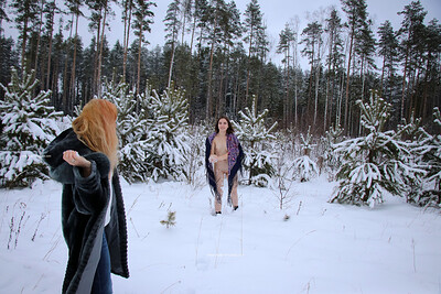 Irma in Snow Beauty from Nude In Russia