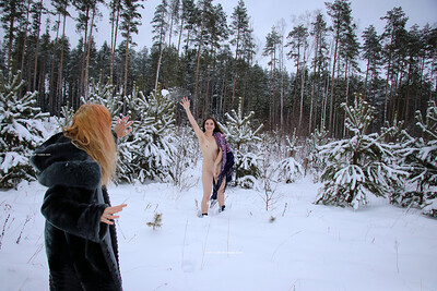 Irma in Snow Beauty from Nude In Russia