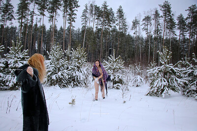 Irma in Snow Beauty from Nude In Russia