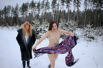 Irma in Snow Beauty from Nude In Russia