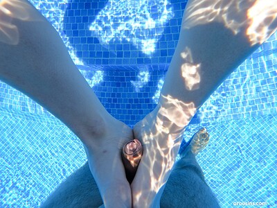 Kate Quinn in Footjob In The Pool from Arousins
