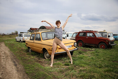 Atisha in Old Car Lane from Nude In Russia