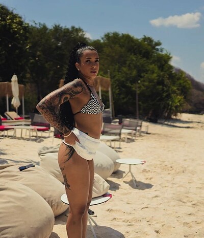 Asami in Inked Babe on the Beach from Sanktor