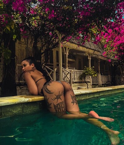 Asami in Inked Babe on the Beach from Sanktor