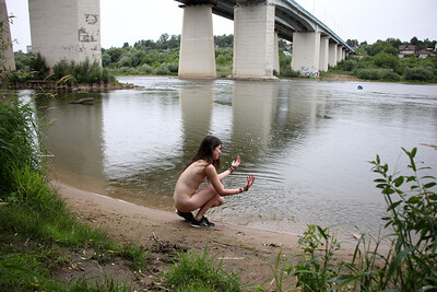 Katja P in By The River from Nude In Russia