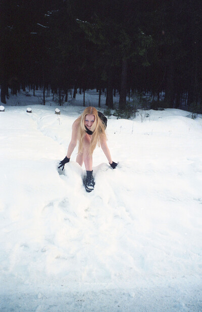 Elsa in Snowy Woods from Nude In Russia