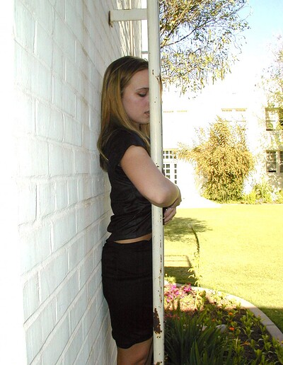 Lilian in Garden from Nubiles
